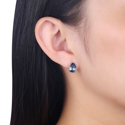 Rosa Sterling Silver Jewelry Earrings de las mujeres