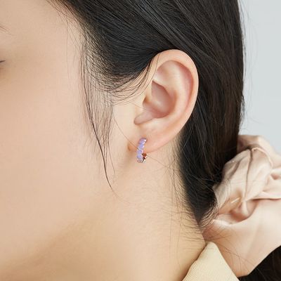 Pernos prisioneros roscados del gramo 0.15m m Sterling Silver Heart Earrings Heart de la CZ 0,85