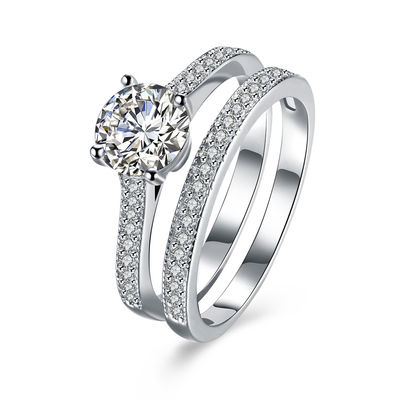 Diamond Moissanite Round Shape 1m m hasta el color EF de 15m m D GH IJ para siempre la joyería para la boda