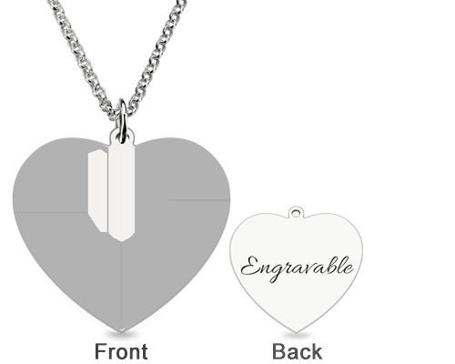 los 0.88in ODM de plata de encargo de Sterling Silver Photo Engraved Necklace de 3 collares del gramo