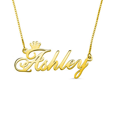 Collares de plata de encargo de la letra del oro