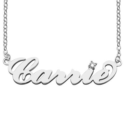 Collares de plata de encargo del prometido de moda