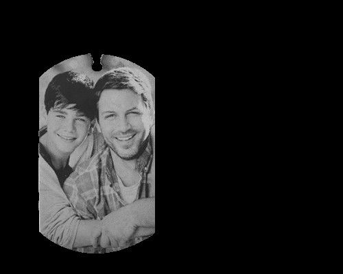 el OEM pendiente del collar de la imagen de encargo de 0.11oz el 1.12in grabó los collares del retrato