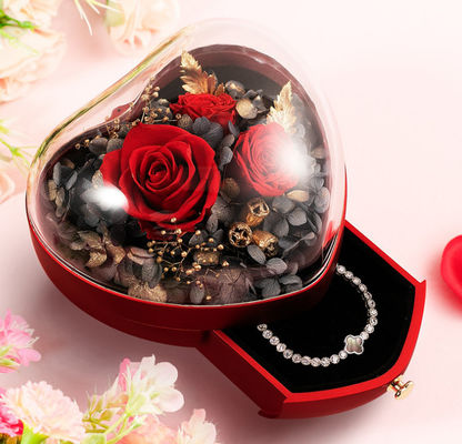 El OEM recicló la caja de embalaje plástica de la caja de regalo de la joyería 0.406kg 115×115×110m m