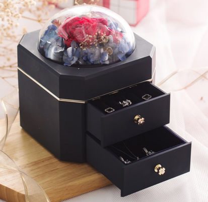El OEM recicló el plástico 115×115×110m m de la caja de regalo de la joyería 0.406kg
