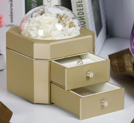 El OEM recicló el plástico 115×115×110m m de la caja de regalo de la joyería 0.406kg
