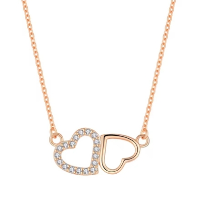 YASVITTI Regalo de San Valentín Collar de lujo 925 de plata esterlina Moda clásica Mujeres Collar de corazón Joyería