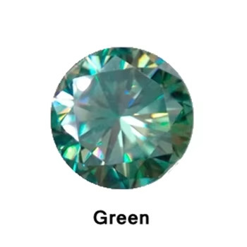 Princesa Verde Amarillo Rosa Moissanita Piedra VVS Cojín suelto Mosanita Diamante oro rosa moissanita anillos de compromiso